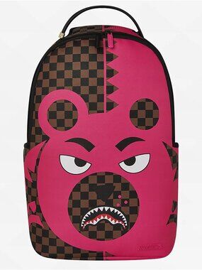 Sprayground Pink Bear Shark Backpack